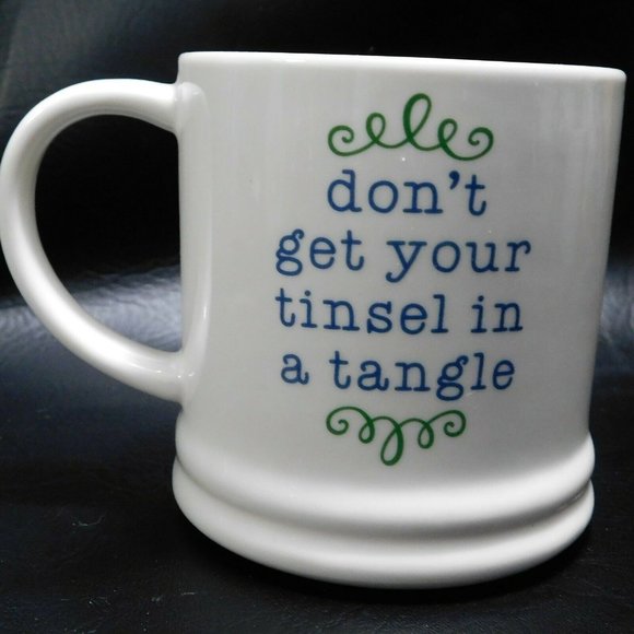 Threshold Porcelain Tinsel Tangle Holiday Mug